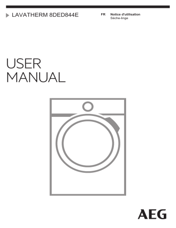 AEG T8DED844E Manuel utilisateur | Fixfr