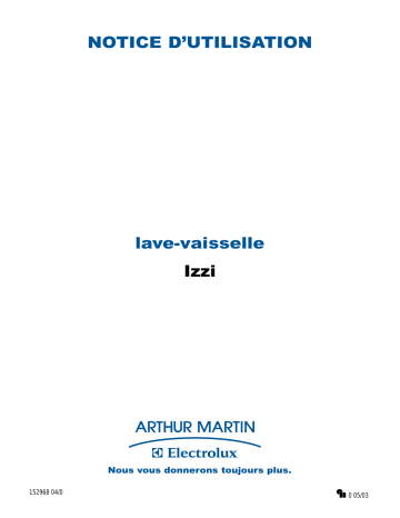 IZZIW | ARTHUR MARTIN ELECTROLUX IZZIALU Manuel utilisateur | Fixfr
