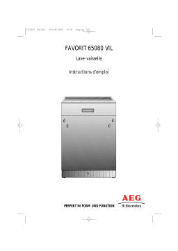 Aeg-Electrolux F65080VIL Manuel utilisateur