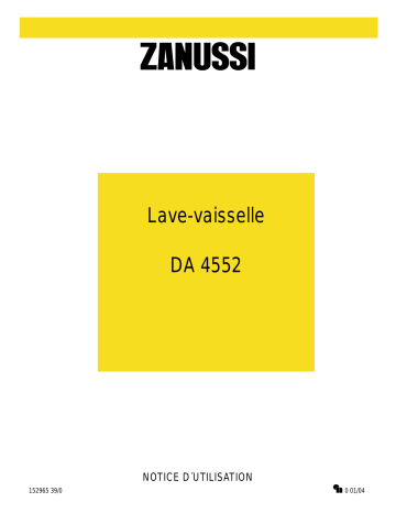 Zanussi DA4552 Manuel utilisateur | Fixfr