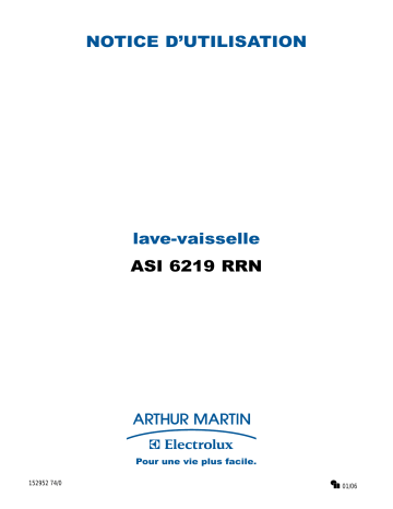 ARTHUR MARTIN ELECTROLUX ASI6219RRN Manuel utilisateur | Fixfr