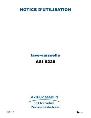 ASI6228X | ARTHUR MARTIN ELECTROLUX ASI6228N Manuel utilisateur | Fixfr