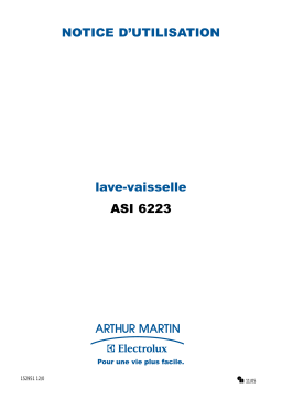 ARTHUR MARTIN ELECTROLUX ASI6223N Manuel utilisateur