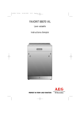 Aeg-Electrolux F88070VIL Manuel utilisateur