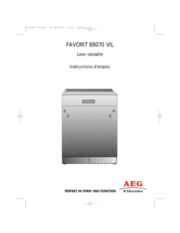 Aeg-Electrolux F88070VIL Manuel utilisateur | Fixfr