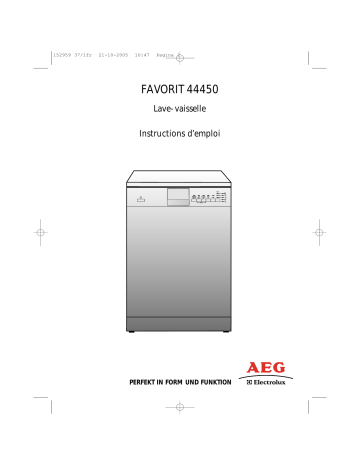 Aeg-Electrolux F44450 Manuel utilisateur | Fixfr