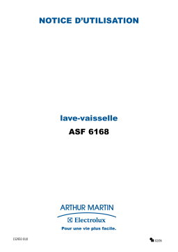 ARTHUR MARTIN ELECTROLUX ASF6168 Manuel utilisateur