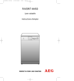 AEG F44450 Manuel utilisateur