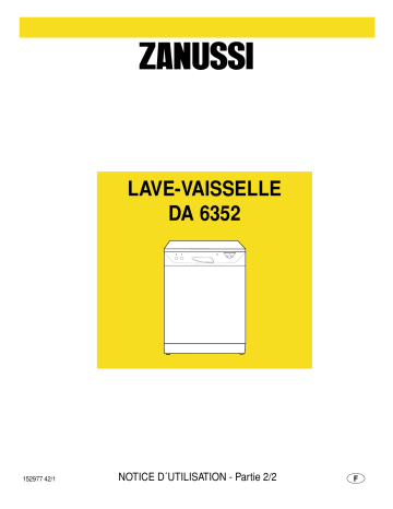 Zanussi DA6352 Manuel utilisateur | Fixfr