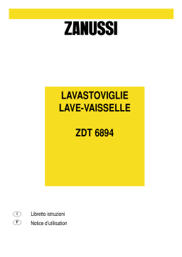 Zanussi ZDT6894 Manuel utilisateur