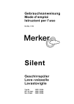 Merker SILENT-BR Manuel utilisateur