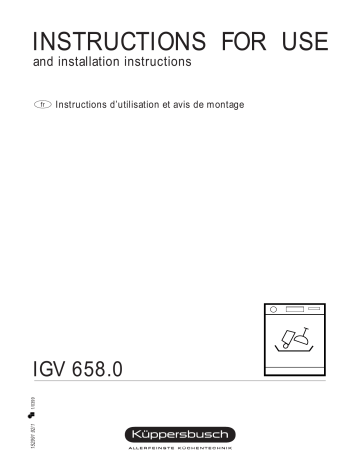 Küppersbusch IGV658.0 Manuel utilisateur | Fixfr