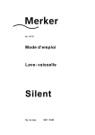 Merker SILENT WS Manuel utilisateur