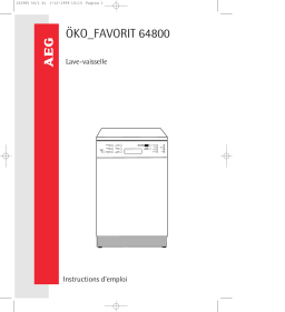 AEG F64800W Manuel utilisateur