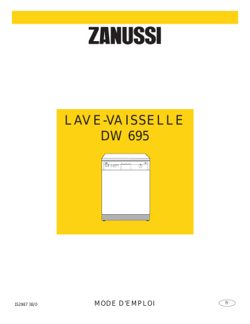 Zanussi DW695 Manuel utilisateur | Fixfr