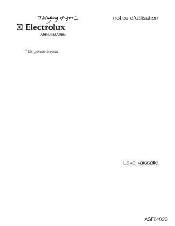 ARTHUR MARTIN ELECTROLUX ASF64030 Manuel utilisateur | Fixfr