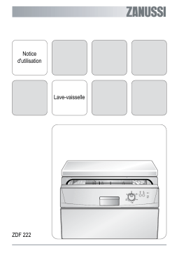 Zanussi ZDF222 Manuel utilisateur