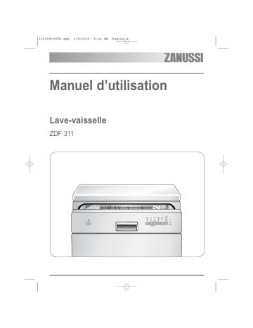 Zanussi ZDF311 Manuel utilisateur | Fixfr