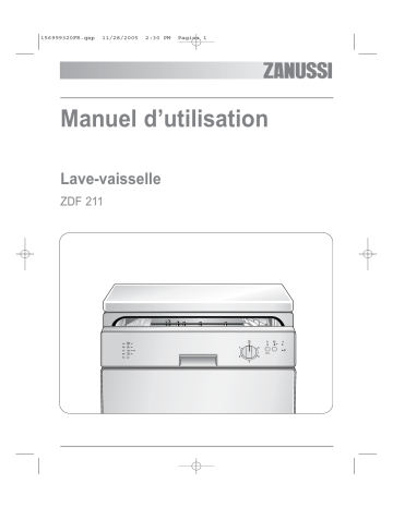 Zanussi ZDF211 Manuel utilisateur | Fixfr