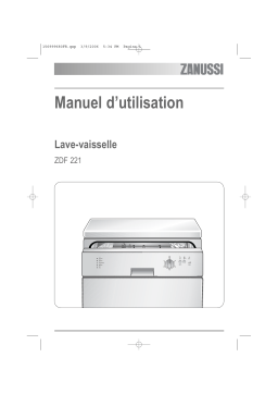 Zanussi ZDF221 Manuel utilisateur