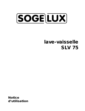 SOGELUX SLV75 Manuel utilisateur | Fixfr