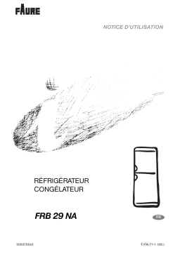 Faure ERB29NA Manuel utilisateur