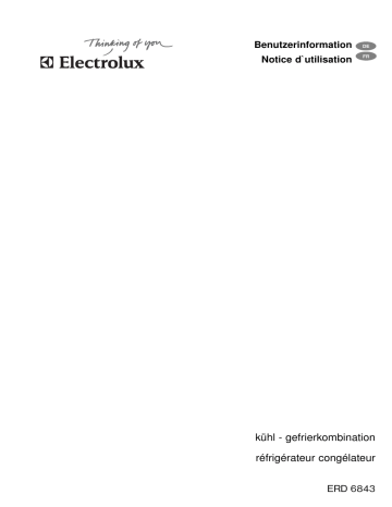 Electrolux ERD6843 Manuel utilisateur | Fixfr