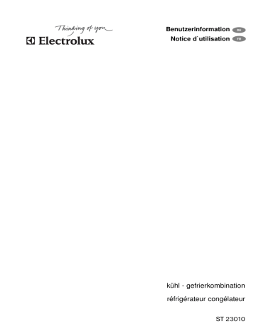 Electrolux ST23010 Manuel utilisateur | Fixfr