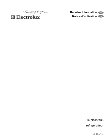 Electrolux TC15210 Manuel utilisateur | Fixfr