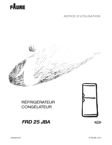 Faure FRD25JBA Manuel utilisateur | Fixfr