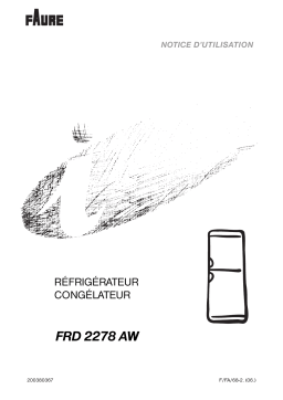 Faure FRD 2278AW Manuel utilisateur