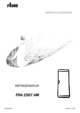 Faure FRA 2567 AW Manuel utilisateur