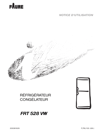 Faure FRT528VW Manuel utilisateur | Fixfr