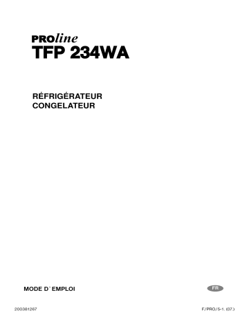 Proline TFP234WA Manuel utilisateur | Fixfr