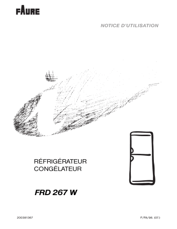 Faure FRD267W Manuel utilisateur | Fixfr