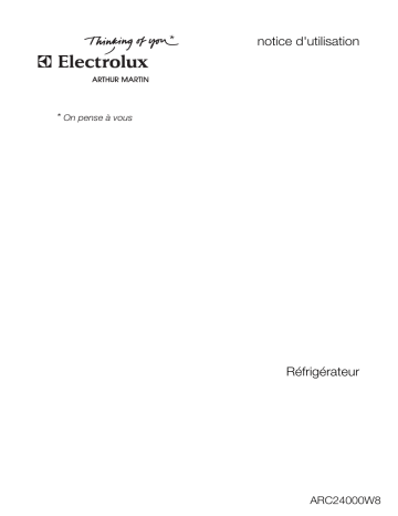 ARTHUR MARTIN ELECTROLUX ARC24000W8 Manuel utilisateur | Fixfr