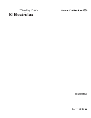 Electrolux EUT10002W Manuel utilisateur | Fixfr