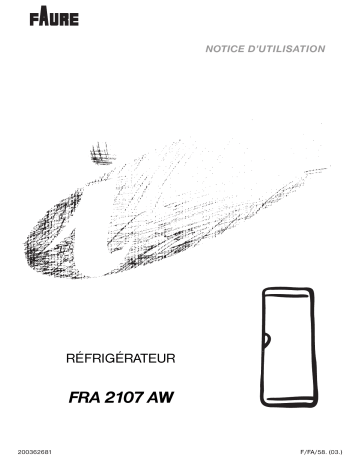 Faure FRA2107AW Manuel utilisateur | Fixfr