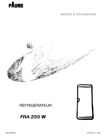 Faure FRA 255 W Manuel utilisateur | Fixfr