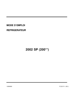 Curtiss 2002SP Manuel utilisateur