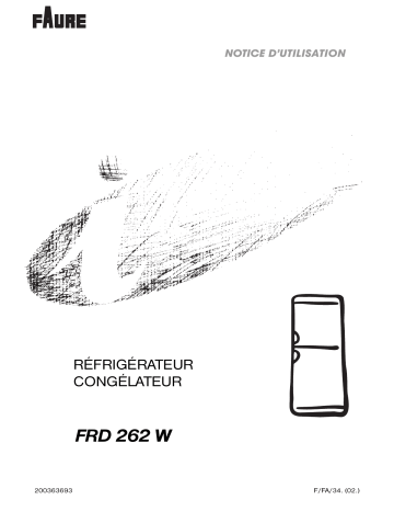 Faure FRD 262 W Manuel utilisateur | Fixfr