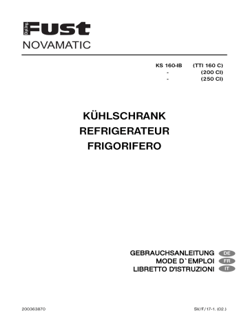 Novamatic KS 160-IB Manuel utilisateur | Fixfr