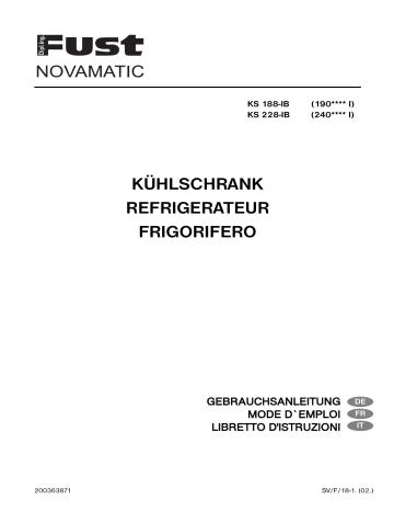 KS 188-IB | Novamatic KS 228-IB Manuel utilisateur | Fixfr