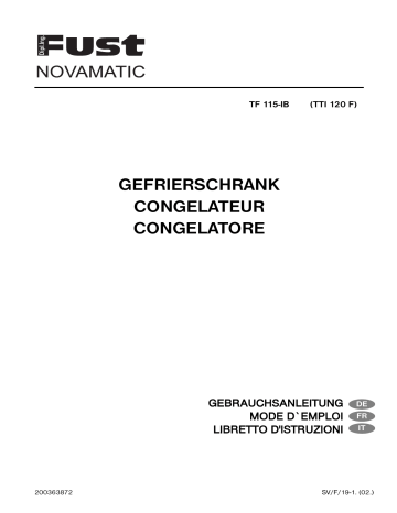 Novamatic TF 115-IB Manuel utilisateur | Fixfr