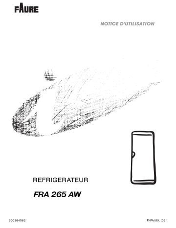 Faure FRA265AW Manuel utilisateur | Fixfr