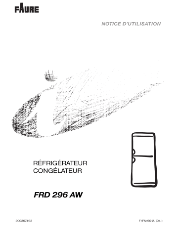 Faure FRD2257AW Manuel utilisateur | Fixfr