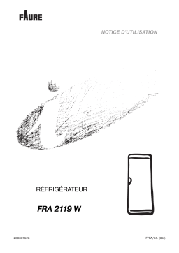 Faure FRA 2119 W Manuel utilisateur