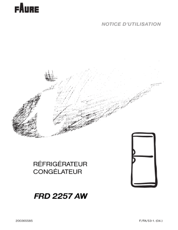 Faure FRD 2257 AW Manuel utilisateur | Fixfr