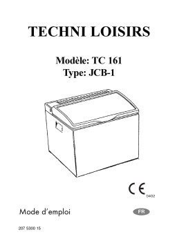 Dometic TC161 Manuel utilisateur