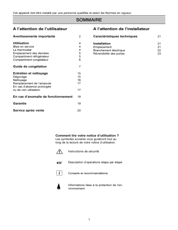 Faure FRC373AW Manuel utilisateur | Fixfr